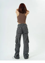 hip hip pants retro cargo harem pant streetwear side pockets harajuku joggers unisex new casual loose straight cotton trousers unique joggers style 2808