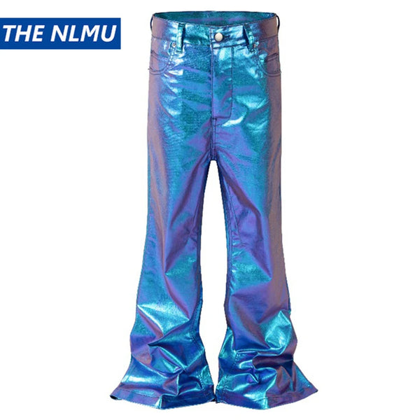 men fashion jeans baggy denim pants luxury designer loose flared jeans y2k male jeans trousers stacked flare jeans