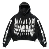 Gothic Oversized Tee – Harajuku Streetwear Men Oversized Angel Print Hoodies – Streetwear Fashion for Men & Women