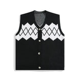 autumn japanese 3 piece set men women college knitted vest jogging pant long sleeve shirts vintage wide leg baggy casual suits unique default style 4951