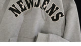 Autumn and Winter American High Street Men and Women Trendy Personalized Letter Printed Hoodie Couple Loose Retro Casual Top y2k