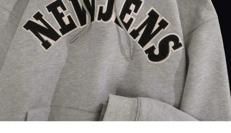 Autumn and Winter American High Street Men and Women Trendy Personalized Letter Printed Hoodie Couple Loose Retro Casual Top y2k