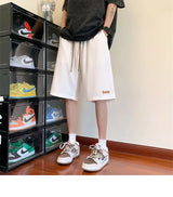 summer running baggy y2k shorts for men casual gym sport short pants threaded solid drawstring basketball bermuda masculina unique shorts style 3548