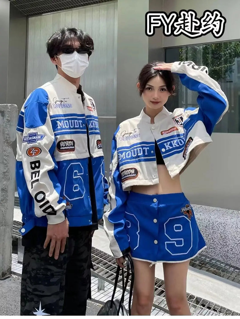 Leather Panel Streetwear Jacket Daily Fit Staple
