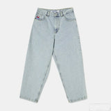 hip hop polar big boy jeans streetwear cartoon embroidery y2k pants vintage blue baggy jeans mens womens high waist wide trouser unique jeans style 5248