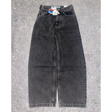 y2k polar skate big boy jeans gothic straight vintage skateboard wide leg denim pants embroidery blue loose jeans men clothing unique jeans style 3839