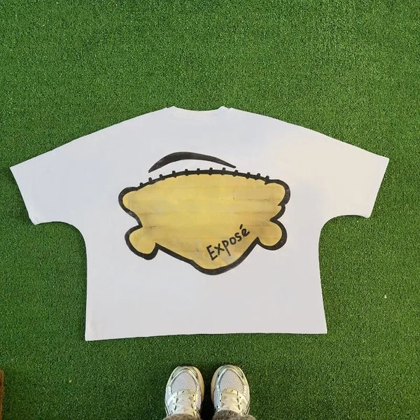 Y2k Graphic tee – American Retro Fashion Gothic Cartoon Letter Pattern Oversiz
