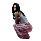 harajuku y2k baggy jeans high quality embroidered striped sweatpants men women hip hop streetwear casual wide leg denim pants unique joggers style 283