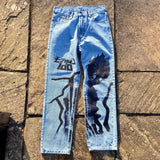 harajuku popular anime kokushibo print baggy jeans new style wide leg trouser y2k streetwear for men women high waist pants unique jeans style 4271