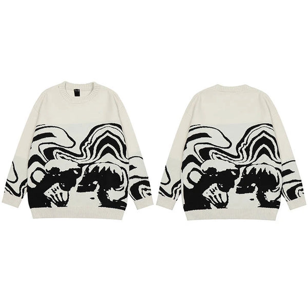 urban flame hoodie with photo-ready knit construction, bold Y2K look for men’s outerwear, men’s streetwear clothing piece for