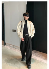 grunge street bomber, modern fit for men, oversized fit