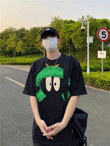 grunge vintage t-shirt featuring vintgae talk retro tops anime printing high street cotton quality t shirt