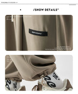2024 new y2k straight gym pants mens korean fashion sportswear drawstring wide leg sweatpants casual baggy vintage trousers unique joggers style 3352