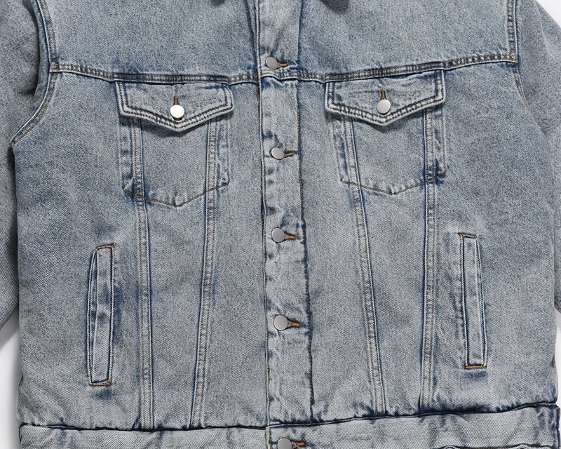 urban fashion featuring high street washed retro kanye jeans thick winter coat lapel pockets oversized mens denim jacket hip hop unisex windbreaker top design – premium quality jacket for men