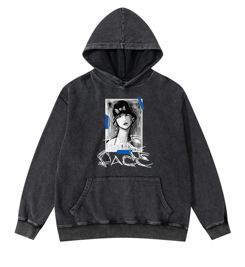 rainbowtouches cotton hoodies men high street graphic skull print anime hoodie oversized hip hop trend coat unisex essentials aesthetic street look hoodie, urban wear with bold artwork, streetwear fashion hoodie