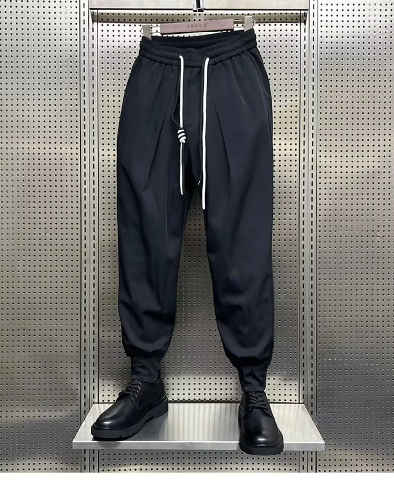 mens harem joggers pants male cargo pants streetwear black hip hop casual pockets sweatpants oversized 2024 fashion trousers streetwear sweatpants