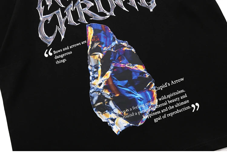 Gothic Oversized shirt – 2023 Men Hip Hop Streetwear T Shirt Harajuku Letter Graphic