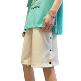 2023 summer new light luxury fashion pants men shorts casual loose beach pants all match boutique clothing simple style unique shorts style 3755
