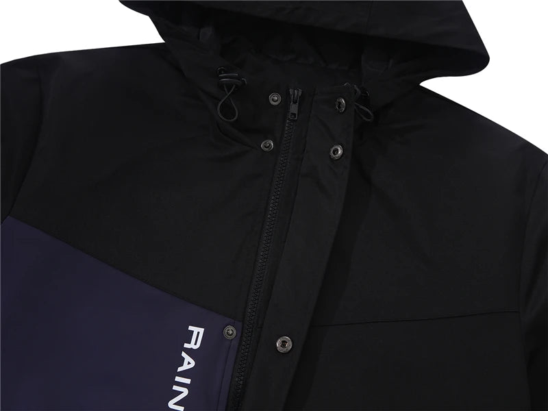 Nan zip-up quilted graffiti parka windbreaker
