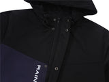 Nan zip-up quilted graffiti parka windbreaker