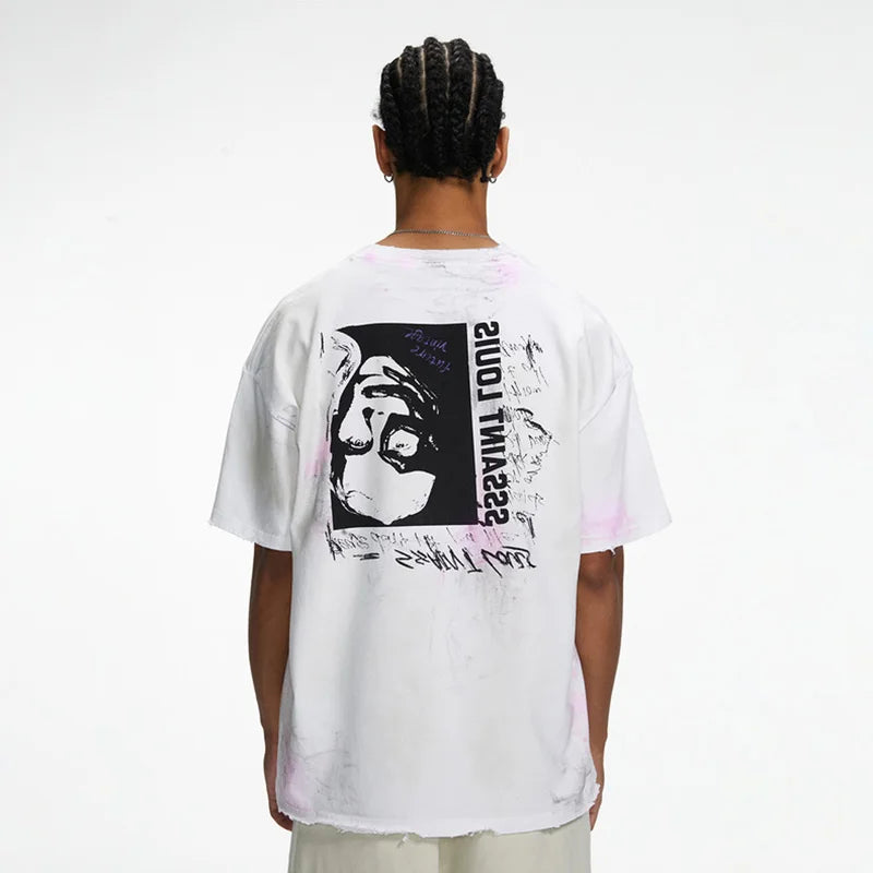 Y2K Graphic Tee – 2024Ss Saint Louis T Shirts Men Woman Good Quality Cotton Lo – Urban Streetwear for Men & Women