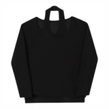 Anime Aesthetic piece – Mens Double Layer Irregular Casual Tops Genderless 2024 Spri