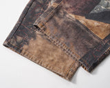 new autumn frayed patchwork baggy jeans pants for men and women straight ripped casual denim trousers oversized loose cargos unique cargo style 5528