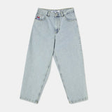 hip hop polar big boy jeans streetwear cartoon embroidery y2k pants vintage blue baggy jeans mens womens high waist wide trouser unique jeans style 5263