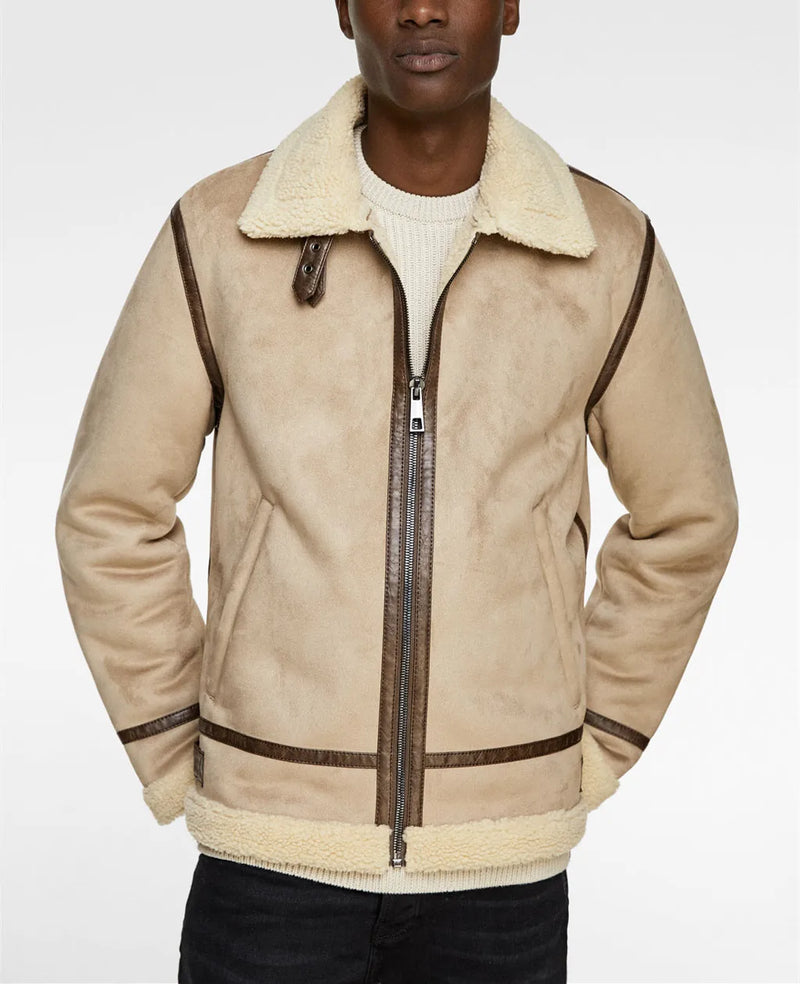 leather panel jacket, streetwear for men, men's streetwear fashion, oversized urban jacket, high quality cold-weather coat
