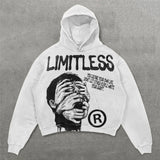 Oversized Punk Printing Hoodie Streetwear Harajuku Sweatshirt Y2K Tops