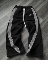 retro harajuku hip hop american y2k new casual pants side striped casual pants mens womens street drawstring high waist pants unique default style 4733