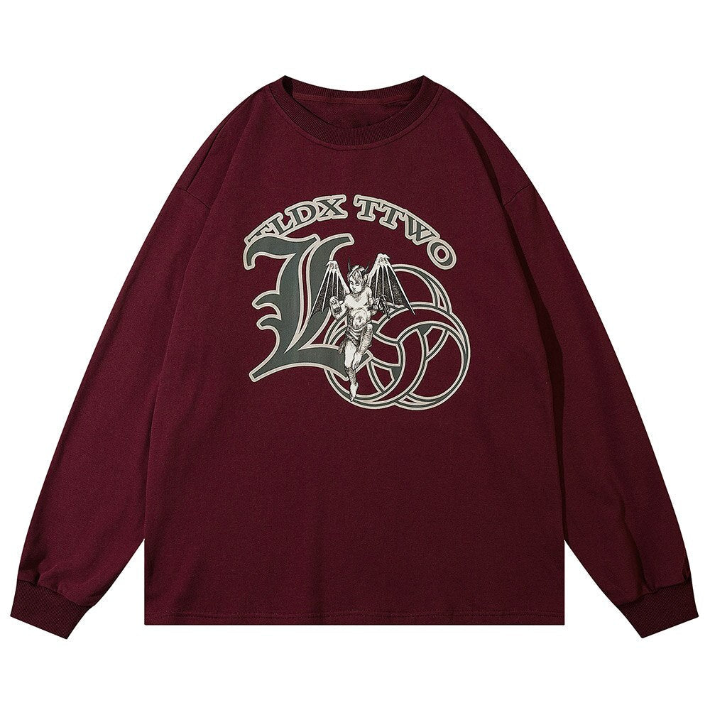 "Flying High" Unisex Men Women Streetwear Graphic Sweatshirt Daulet Apparel