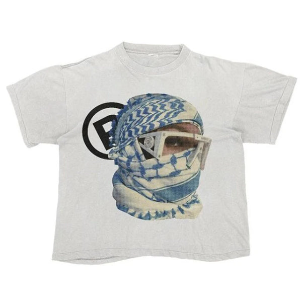 oversized cartoon manga shirt with pastel chaos and techcore lines