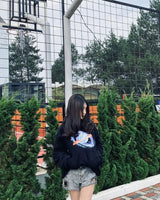 Street Cartoon Animation Printed Pullover Hoodie Men Y2K Harajuku Retr