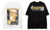 Cyberpunk Broken heart – Mens Hip Hop Oversized T Shirt Streetwear Cartoon Cool Boy G