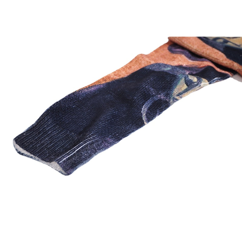 grunge oversized flame jumper built for warmth and edge, essential for winter street style, men’s streetwear clothing piece f