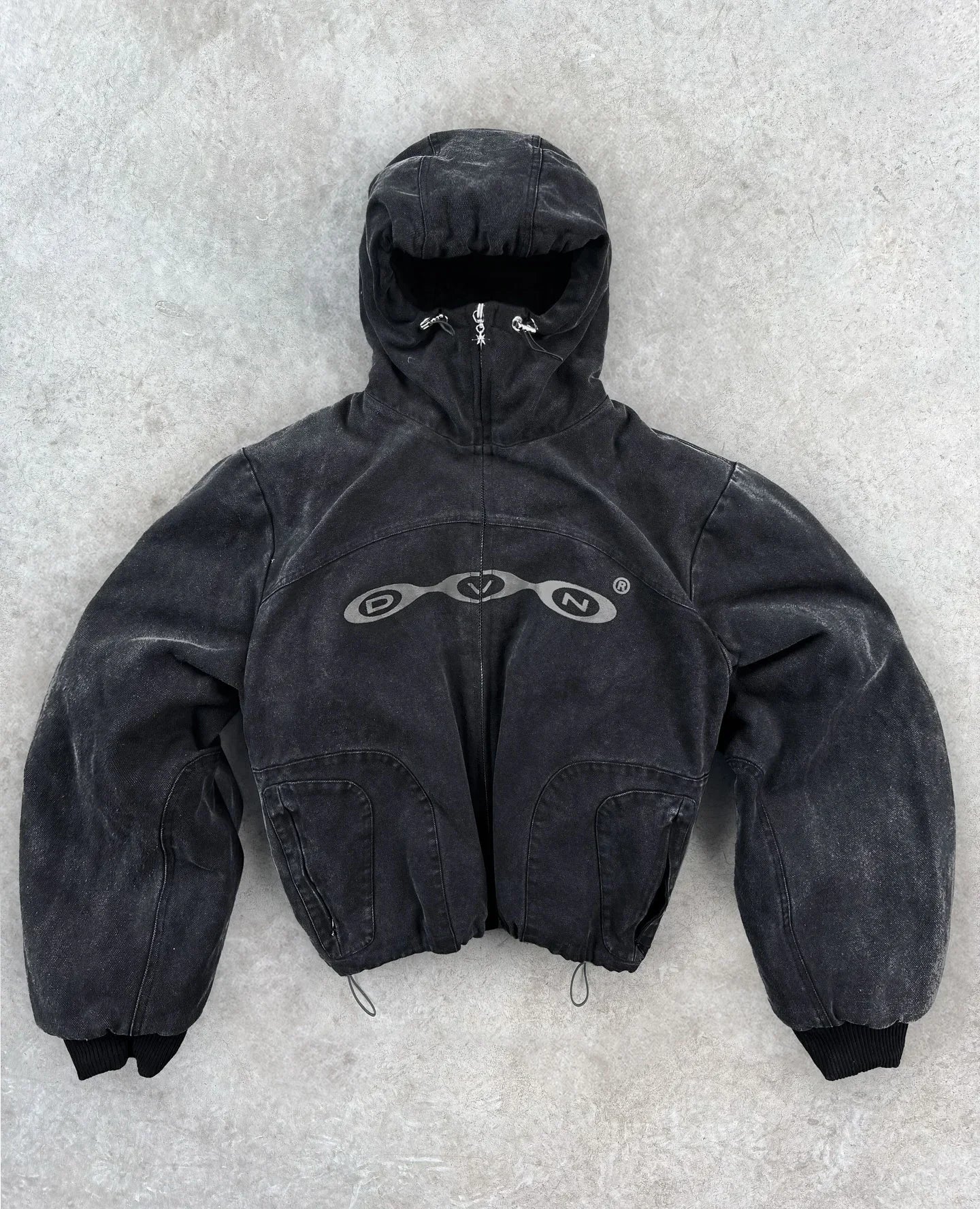 Retro printed super large hooded sweatshirt sweatshirt pullover Thermal retro Y2K pullover hooded sweatshirt