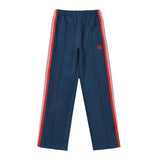sea blue casual pants men woman loose comfortable side edge weaving stripe embroidery drawstring joggers sweatpants streetwear sweatpants