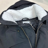 2024AW new cotton dress solid color hooded multi-pocket jacket