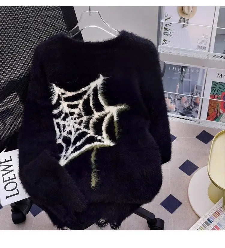 techwear flame knit sweater with structured oversized fit, ideal for cold streetwear layers, men’s streetwear clothing piece 
