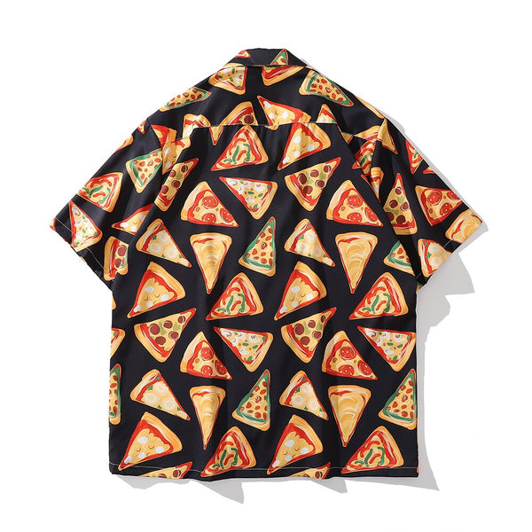 "Pizza Time" Unisex Men Women Streetwear Graphic Shirt Daulet Apparel