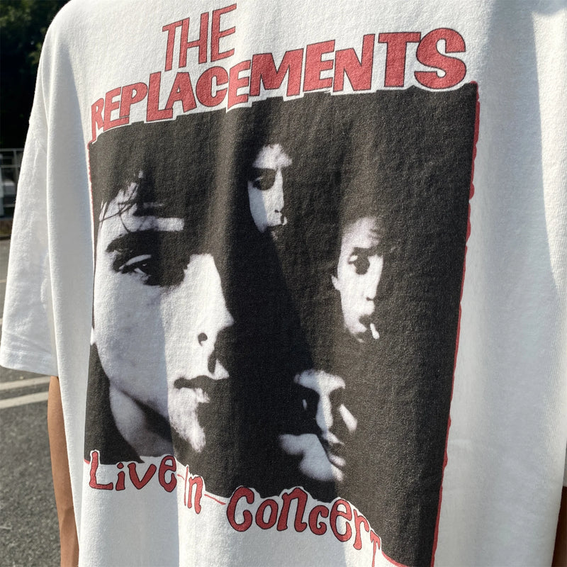 anime streetwear top featuring vintage retro band tee kurt cobain the replacements limited high street rock band t shirts cotton short sleeve