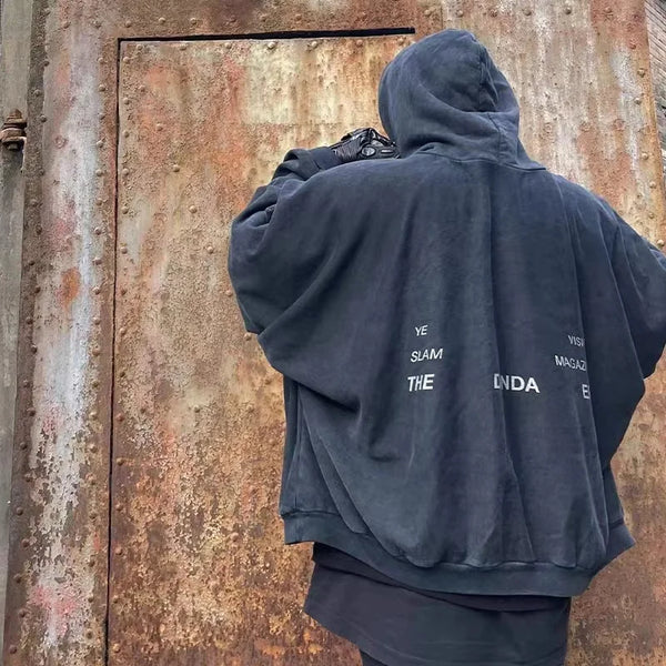 Kanye Donda Doves Music Surrounding Logo Printed Brushed Cotton Hoodie