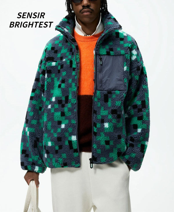 Leather Panel Streetwear Jacket Daily Fit Staple