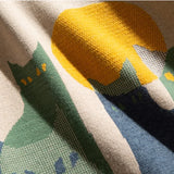 fashion knitted sweater mens autumn winter o neck cats pattern pullover streetwear unisex casual loose sweaters jumper knitwear - vintage look oversized hoodie, trendy hip hop fashion hoodie, anime inspired graphic hoodie