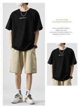summer american casual retro shorts for men 2025 new loose straight short sweatpant streetwear fashion five point baggy bermudas unique joggers style 350