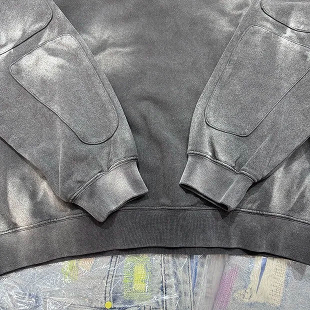 bold flame design top, high-street layer, cozy fashion fit, stylish street outfit, modern aesthetic appeal