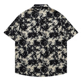 Men's Shirts Harajuku Cool Handsome High Street Masculinas Hawaiian Stylish Loose Half Sleeve Shirt Dark Wind Versatile Tops