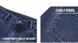 rainbowtouches 2022 brand jeans mens high street pants loose straight men jeans retro embroidery fashion mens trousers unisex unique jeans style 4510