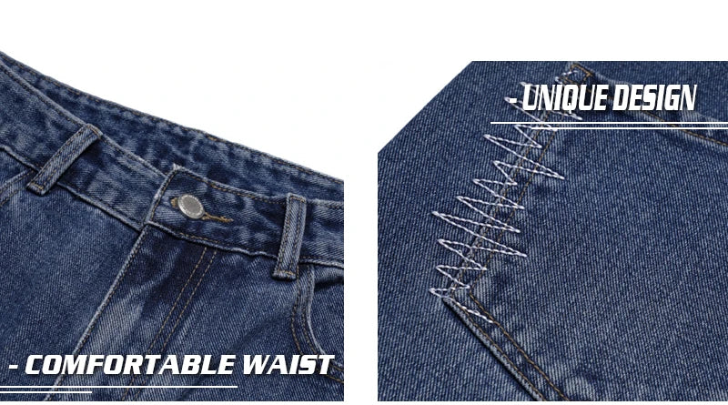 rainbowtouches 2022 brand jeans mens high street pants loose straight men jeans retro embroidery fashion mens trousers unisex unique jeans style 4510